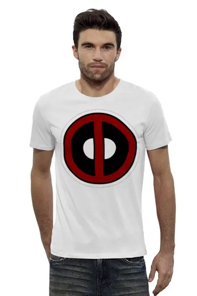 Заказать мужскую футболку в Москве. Футболка базовая Deadpool от Poolman - готовые дизайны и нанесение принтов.