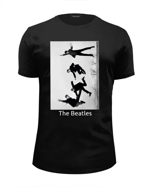 Заказать мужскую футболку в Москве. Футболка базовая The Beatles от ksu-ksu98 - готовые дизайны и нанесение принтов.