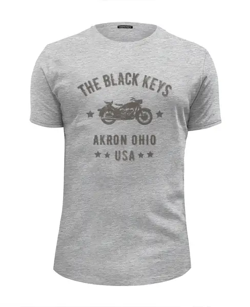 Заказать мужскую футболку в Москве. Футболка базовая The Black Keys от geekbox - готовые дизайны и нанесение принтов.