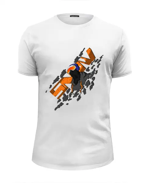 Заказать мужскую футболку в Москве. Футболка базовая SNOWboarder от alexsej - готовые дизайны и нанесение принтов.