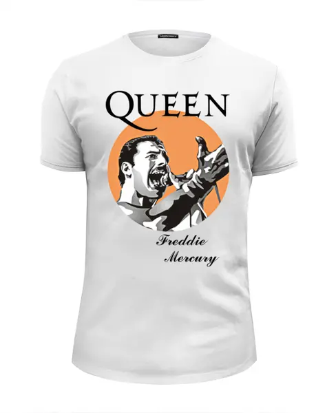 Заказать мужскую футболку в Москве. Футболка базовая Freddie Mercury - Queen от Leichenwagen - готовые дизайны и нанесение принтов.