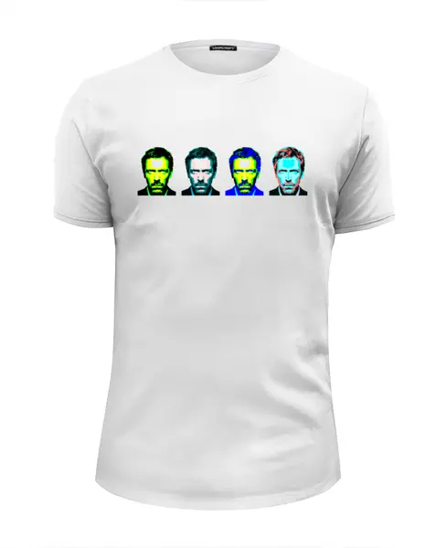 Заказать мужскую футболку в Москве. Футболка базовая Dr. House_1 от panopticum - готовые дизайны и нанесение принтов.
