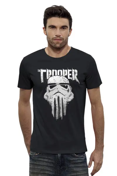 Заказать мужскую футболку в Москве. Футболка базовая Trooper от T-shirt print  - готовые дизайны и нанесение принтов.