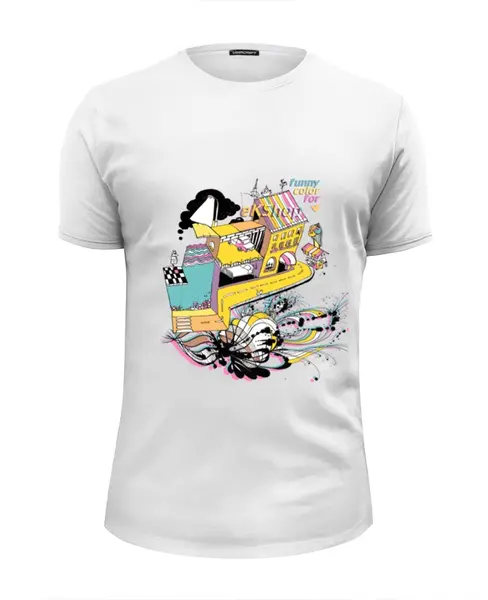 Заказать мужскую футболку в Москве. Футболка базовая Magic-City_by_eKShop от KsushaEKS - готовые дизайны и нанесение принтов.