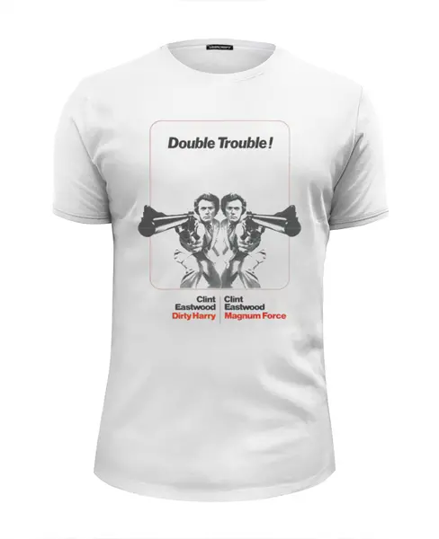 Заказать мужскую футболку в Москве. Футболка базовая Dirty Harry от KinoArt - готовые дизайны и нанесение принтов.