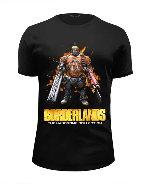 Заказать мужскую футболку в Москве. Футболка базовая BORDERLANDS от robus - готовые дизайны и нанесение принтов.