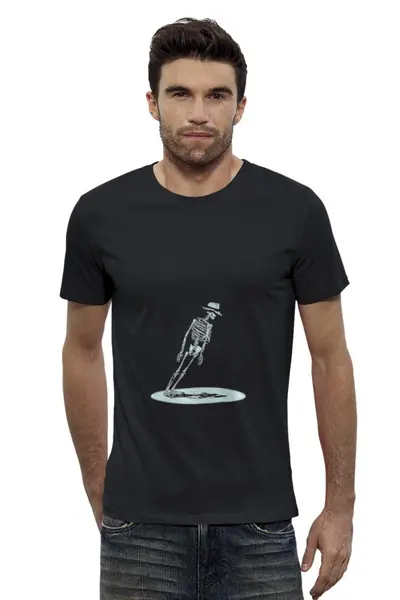 Заказать мужскую футболку в Москве. Футболка базовая Skeleton от YellowCloverShop - готовые дизайны и нанесение принтов.