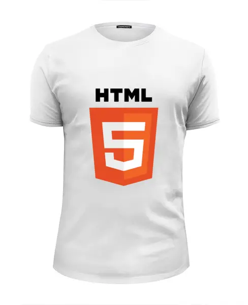 Заказать мужскую футболку в Москве. Футболка базовая HTML 5 от Nalivaev - готовые дизайны и нанесение принтов.