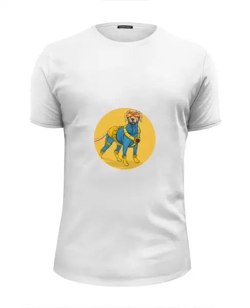 Заказать мужскую футболку в Москве. Футболка базовая Супергерои: "Циклоп" от Виктор Гришин - готовые дизайны и нанесение принтов.