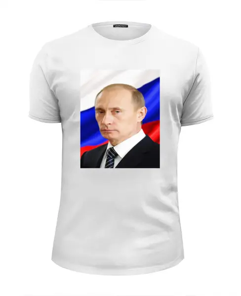 Заказать мужскую футболку в Москве. Футболка базовая Президент от Ирина - готовые дизайны и нанесение принтов.