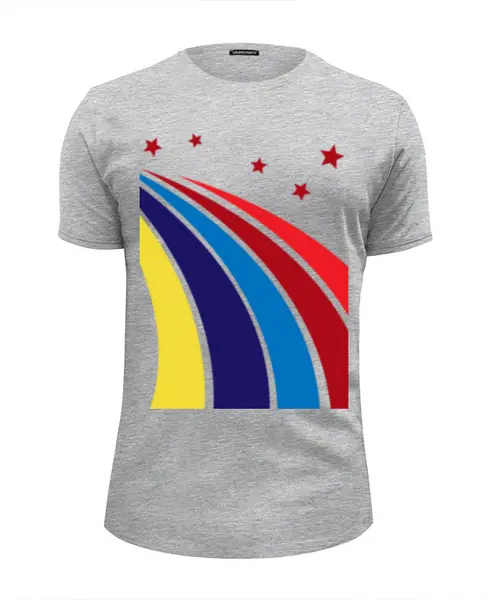 Заказать мужскую футболку в Москве. Футболка базовая Звездная дорога от IrinkaArt  - готовые дизайны и нанесение принтов.