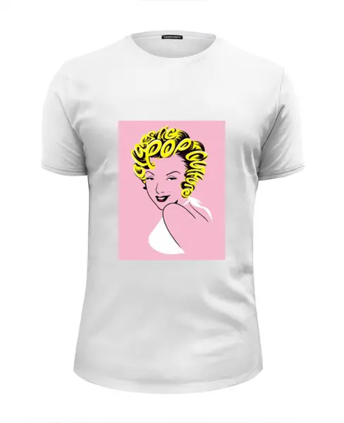Заказать мужскую футболку в Москве. Футболка базовая Мэрилин Монро от YellowCloverShop - готовые дизайны и нанесение принтов.