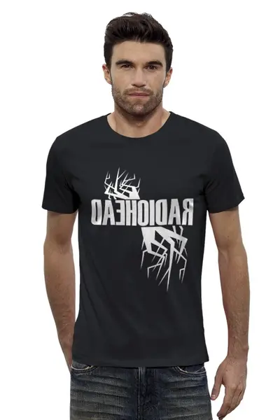 Заказать мужскую футболку в Москве. Футболка базовая Radiohead от geekbox - готовые дизайны и нанесение принтов.