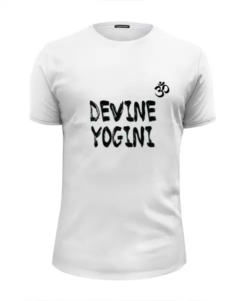 Заказать мужскую футболку в Москве. Футболка базовая Devine Yogini от Just kidding - готовые дизайны и нанесение принтов.