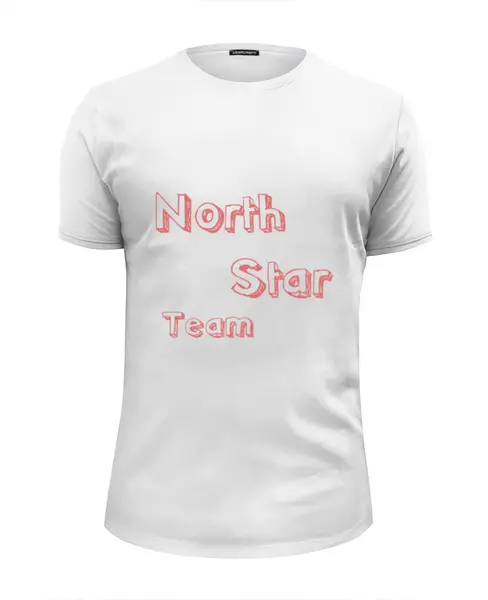 Заказать мужскую футболку в Москве. Футболка базовая North Star Team от northstarshop@mail.ru - готовые дизайны и нанесение принтов.