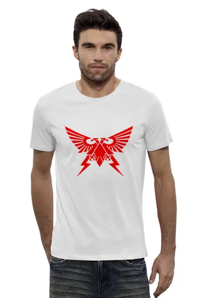 Заказать мужскую футболку в Москве. Футболка базовая Warhammer от THE_NISE  - готовые дизайны и нанесение принтов.