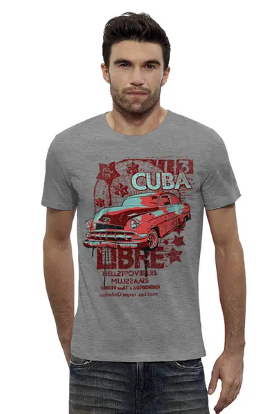 Заказать мужскую футболку в Москве. Футболка базовая Cuba Libre от TheAndarz  - готовые дизайны и нанесение принтов.