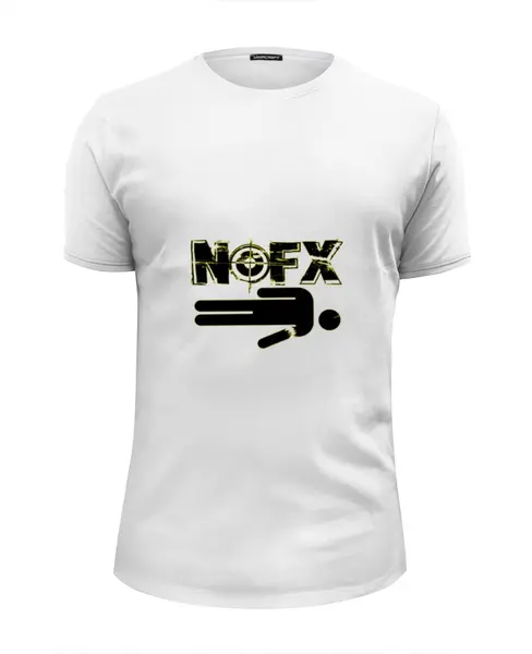Заказать мужскую футболку в Москве. Футболка базовая Панк-группа NOFX от Pomidor - готовые дизайны и нанесение принтов.
