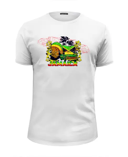 Заказать мужскую футболку в Москве. Футболка базовая Jamaica от balden - готовые дизайны и нанесение принтов.