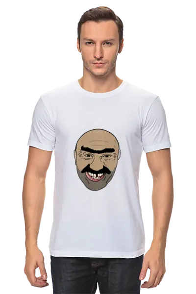 Заказать мужскую футболку в Москве. Футболка базовая Shatatel от mems - готовые дизайны и нанесение принтов.