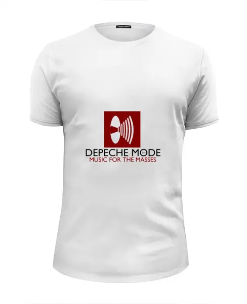 Заказать мужскую футболку в Москве. Футболка базовая Depeche Mode от Black Pimpf - готовые дизайны и нанесение принтов.