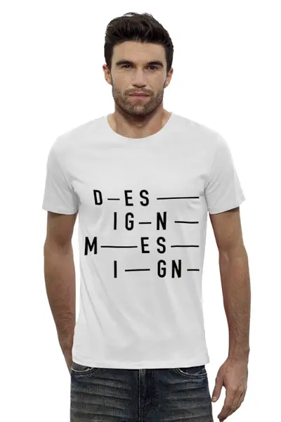 Заказать мужскую футболку в Москве. Футболка базовая D.M. Sequence #2 от DesignMesign  - готовые дизайны и нанесение принтов.