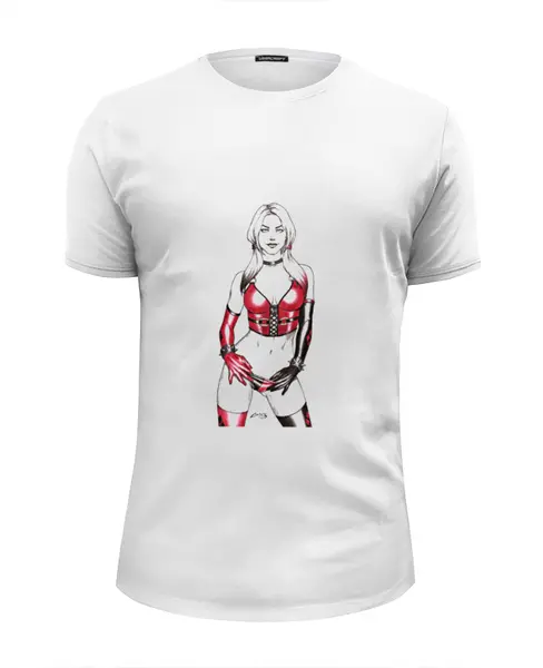 Заказать мужскую футболку в Москве. Футболка базовая Harley Quinn от persival - готовые дизайны и нанесение принтов.