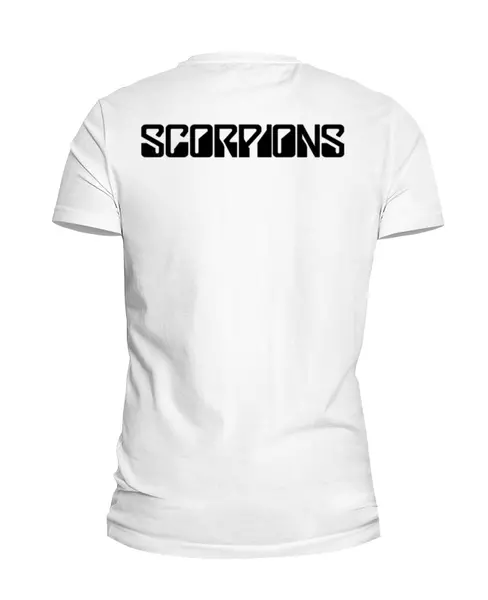 Заказать мужскую футболку в Москве. Футболка базовая Scorpions Band от Leichenwagen - готовые дизайны и нанесение принтов.