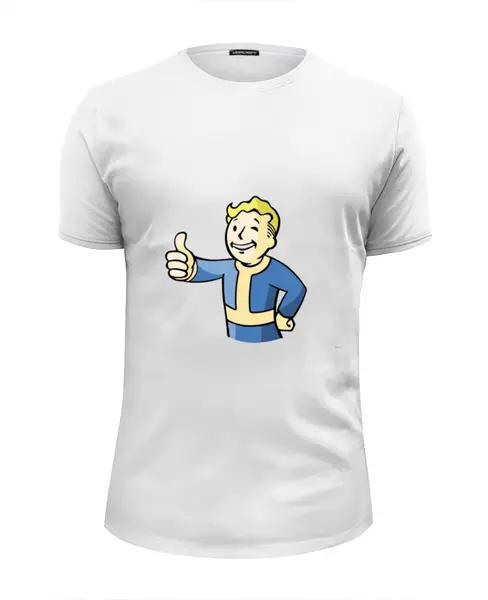 Заказать мужскую футболку в Москве. Футболка базовая Fallout от Picasso - готовые дизайны и нанесение принтов.