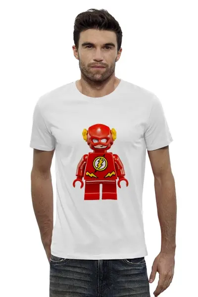 Заказать мужскую футболку в Москве. Футболка базовая Flash от queen  - готовые дизайны и нанесение принтов.