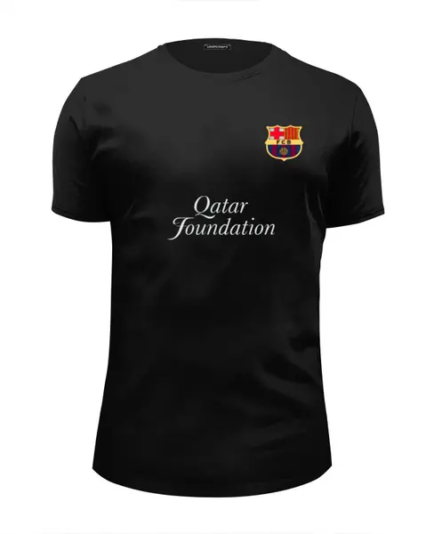 Заказать мужскую футболку в Москве. Футболка базовая Barcelona от Ника - готовые дизайны и нанесение принтов.