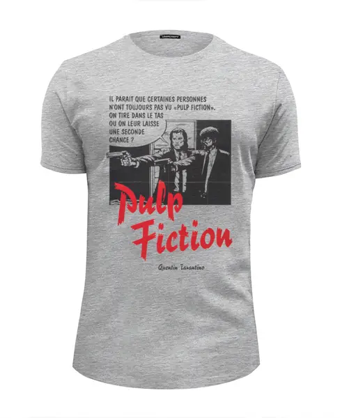 Заказать мужскую футболку в Москве. Футболка базовая Pulp Fiction от KinoArt - готовые дизайны и нанесение принтов.