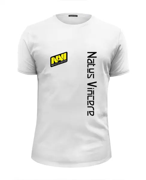 Заказать мужскую футболку в Москве. Футболка базовая Natus Vincere от THE_NISE  - готовые дизайны и нанесение принтов.