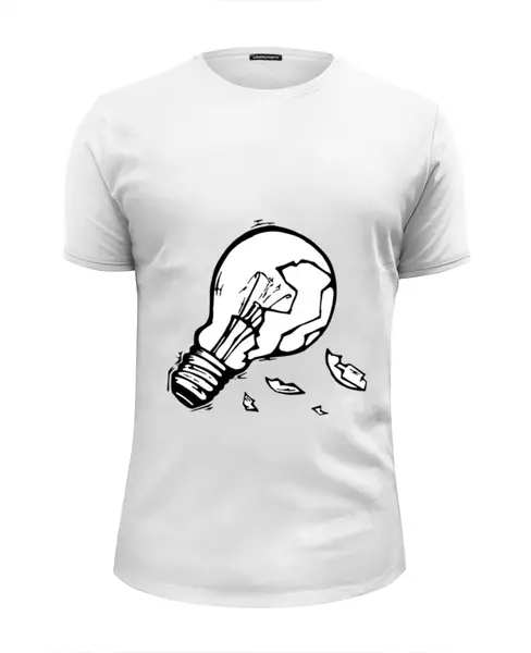 Заказать мужскую футболку в Москве. Футболка базовая Идея! от Илья - готовые дизайны и нанесение принтов.