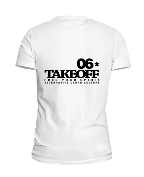Заказать мужскую футболку в Москве. Футболка базовая 06*TAKEOFF от balden - готовые дизайны и нанесение принтов.