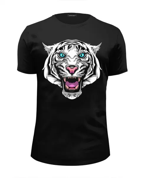 Заказать мужскую футболку в Москве. Футболка базовая White Tiger от balden - готовые дизайны и нанесение принтов.