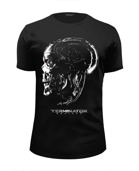 Заказать мужскую футболку в Москве. Футболка базовая Terminator Genisys / Терминатор от KinoArt - готовые дизайны и нанесение принтов.
