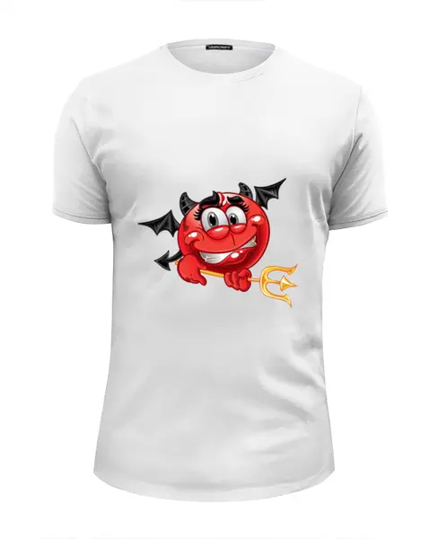 Заказать мужскую футболку в Москве. Футболка базовая Дьявольский Нептун от T-shirt print  - готовые дизайны и нанесение принтов.