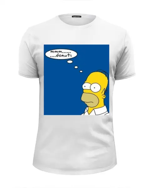 Заказать мужскую футболку в Москве. Футболка базовая Simpsons от Poolman - готовые дизайны и нанесение принтов.
