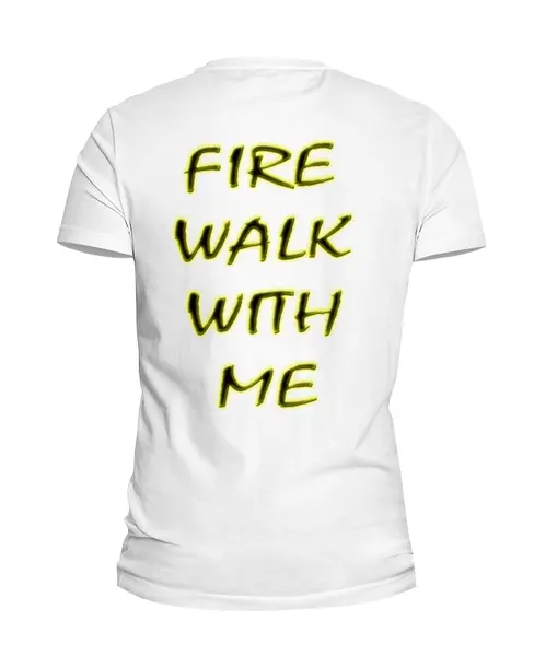 Заказать мужскую футболку в Москве. Футболка базовая Fire Walk With Me от lixta - готовые дизайны и нанесение принтов.