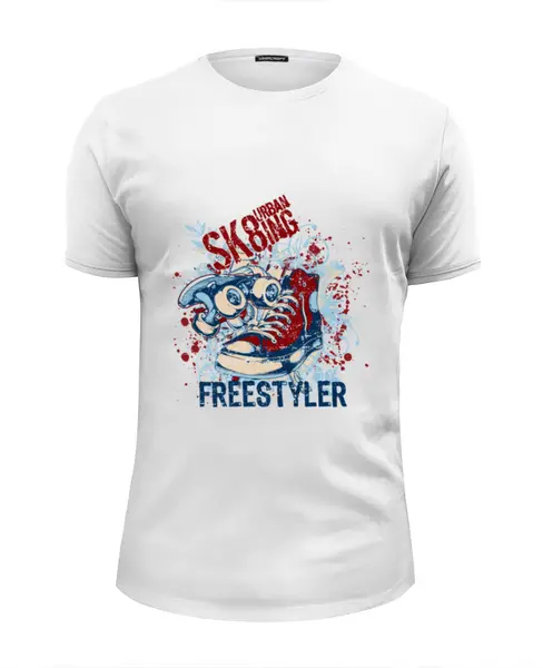 Заказать мужскую футболку в Москве. Футболка базовая Freestyler от T-shirt print  - готовые дизайны и нанесение принтов.