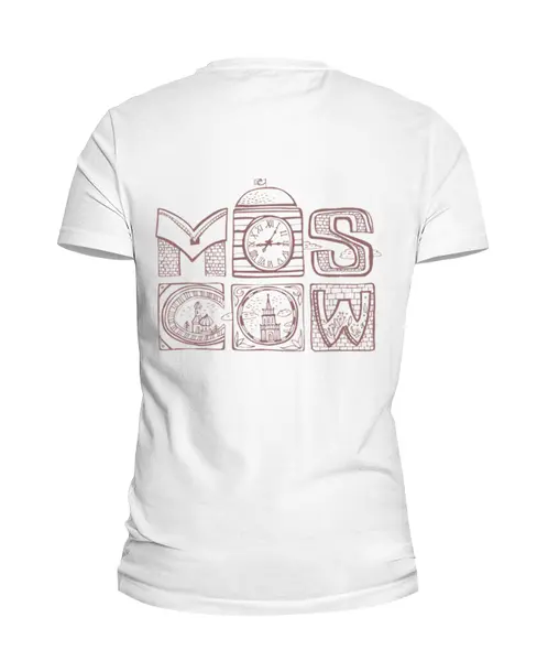 Заказать мужскую футболку в Москве. Футболка базовая love moscow от Арам  - готовые дизайны и нанесение принтов.