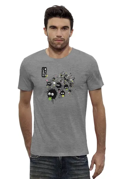 Заказать мужскую футболку в Москве. Футболка базовая Чернушки от totorian - готовые дизайны и нанесение принтов.