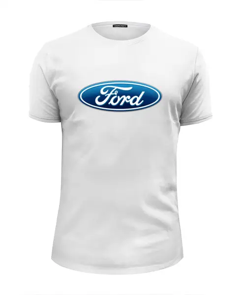 Заказать мужскую футболку в Москве. Футболка базовая Ford  от DESIGNER   - готовые дизайны и нанесение принтов.