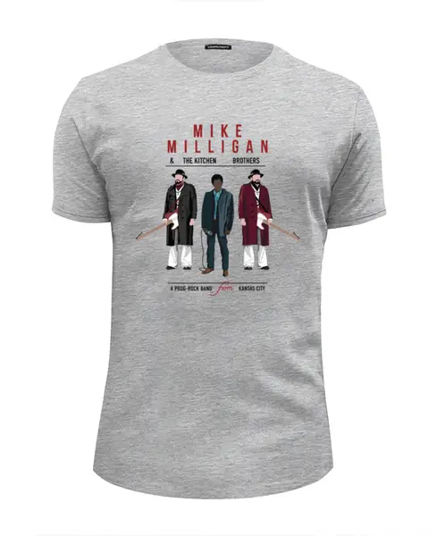 Заказать мужскую футболку в Москве. Футболка базовая Fargo - Mike Milligan от cherdantcev - готовые дизайны и нанесение принтов.