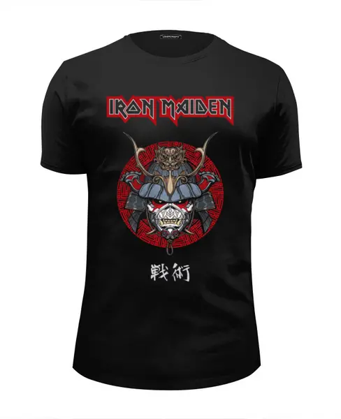 Заказать мужскую футболку в Москве. Футболка базовая Iron Maiden от Leichenwagen - готовые дизайны и нанесение принтов.