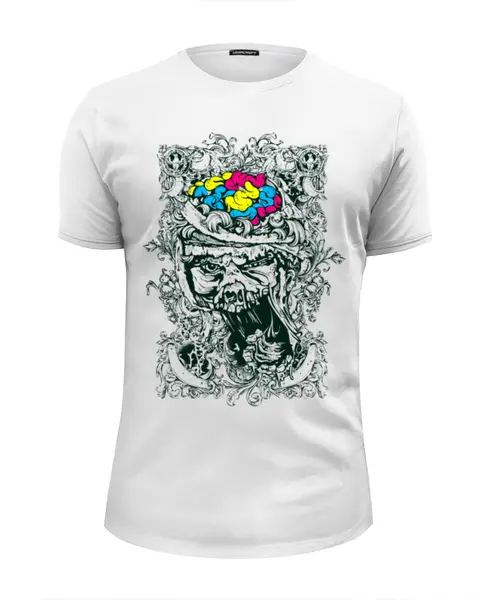 Заказать мужскую футболку в Москве. Футболка базовая Вынос мозга от T-shirt print  - готовые дизайны и нанесение принтов.