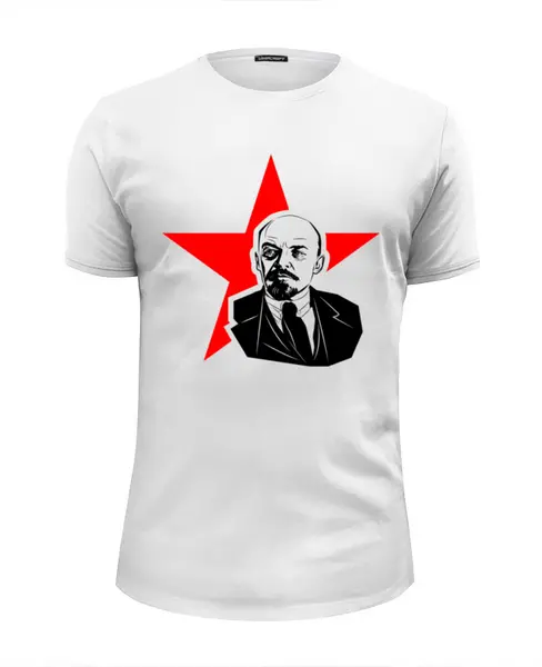 Заказать мужскую футболку в Москве. Футболка базовая ☆ LENIN ☆ от balden - готовые дизайны и нанесение принтов.