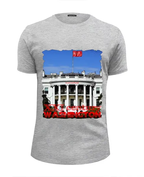 Заказать мужскую футболку в Москве. Футболка базовая Вашингтон XXI от ГПМНпR'n'R - готовые дизайны и нанесение принтов.