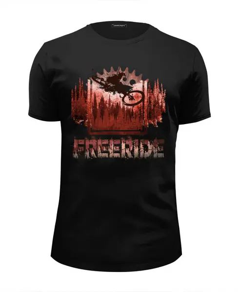 Заказать мужскую футболку в Москве. Футболка базовая Freeride от oneredfoxstore@gmail.com - готовые дизайны и нанесение принтов.